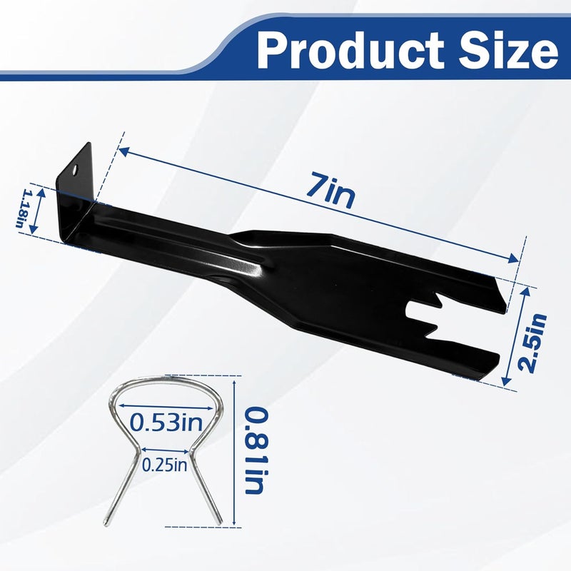 Xihu 76951 Window Handle Removal Tool with 10 Window Handle Crank Fixing Clips, Universal Automotive Upholstery Repair Tool - Image 2